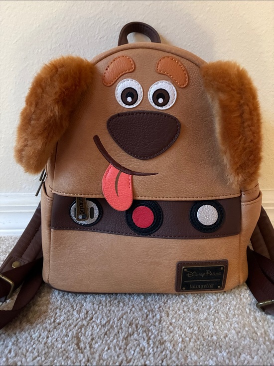 Loungefly Handbags - Loungefly Pixar Up Doug Dug Dog Mini Backpack Fake Fur Ears